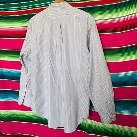 Polo Button Down Striped Men's Classic Fit - Picture 4 of 6